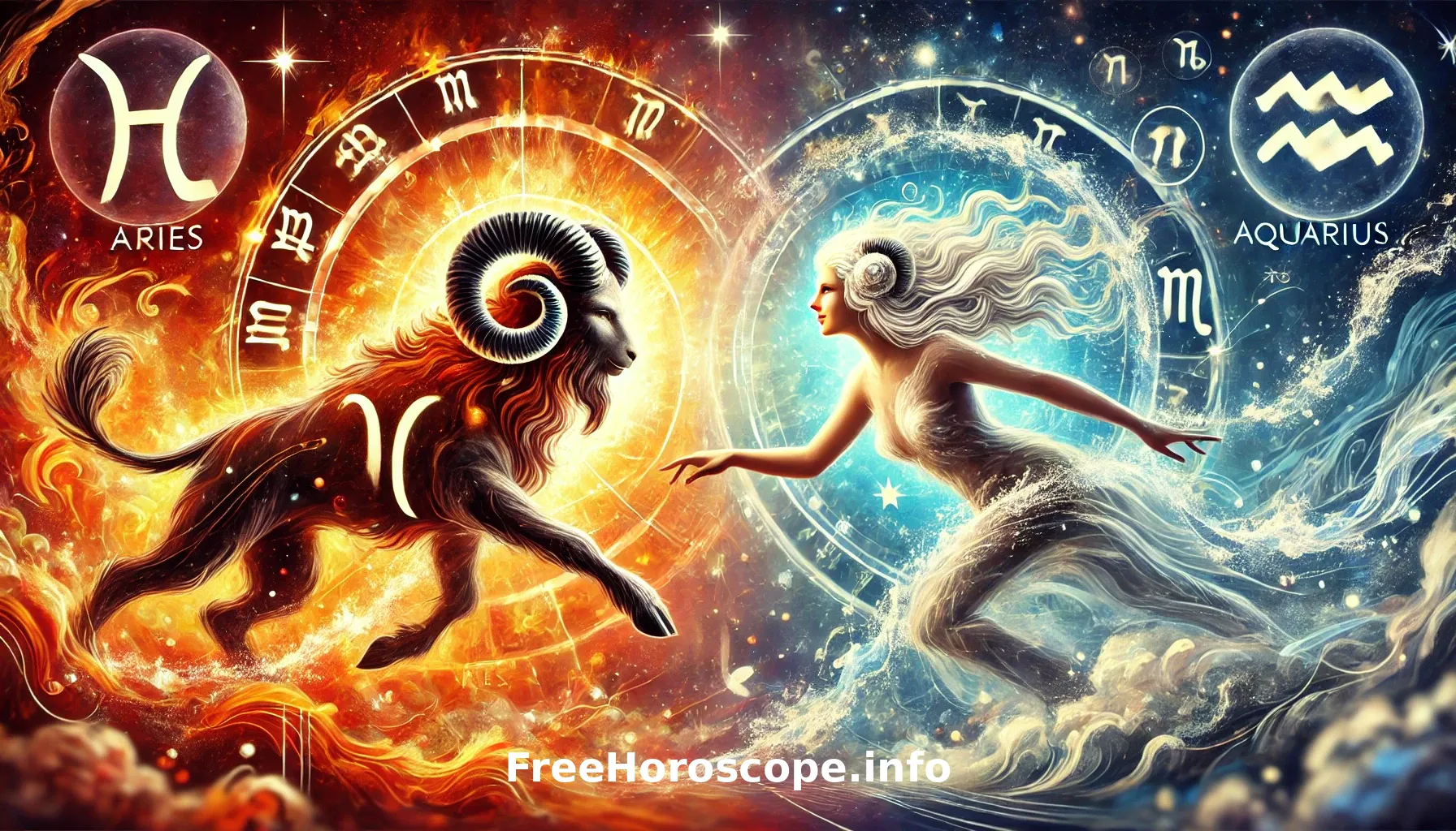 Aries and Aquarius love compatibility